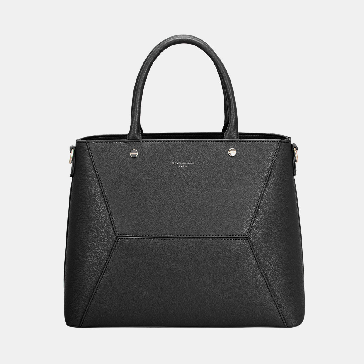 David Jones PU Leather Handbag-HANDBAGS-[Adult]-[Female]-Black-One Size-2022 Online Blue Zone Planet