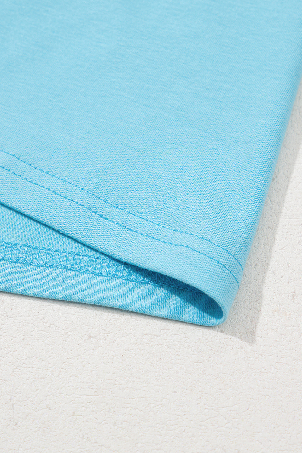 Light Blue Mama Letter Graphic Neon T Shirt-Tops/Tops & Tees-[Adult]-[Female]-2022 Online Blue Zone Planet