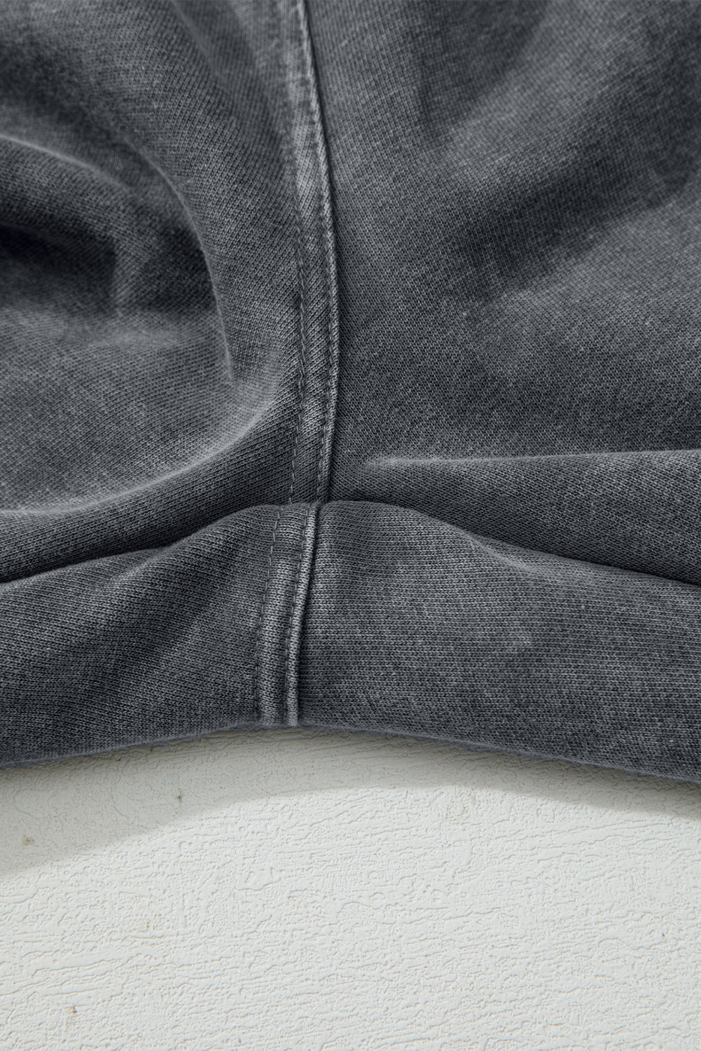 Medium Grey Mineral Wash Jogger Style High Waist Casual Pants-Bottoms/Pants & Culotte-[Adult]-[Female]-2022 Online Blue Zone Planet