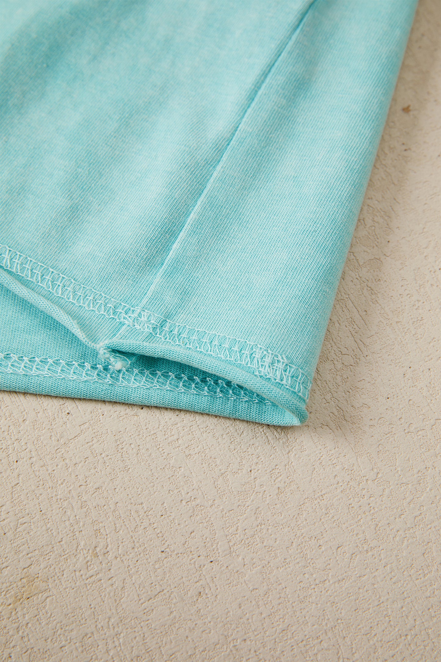 Mint Green Mineral Wash Raglan Sleeve Boxy Fit Cropped Tee-Tops/Tops & Tees-[Adult]-[Female]-2022 Online Blue Zone Planet
