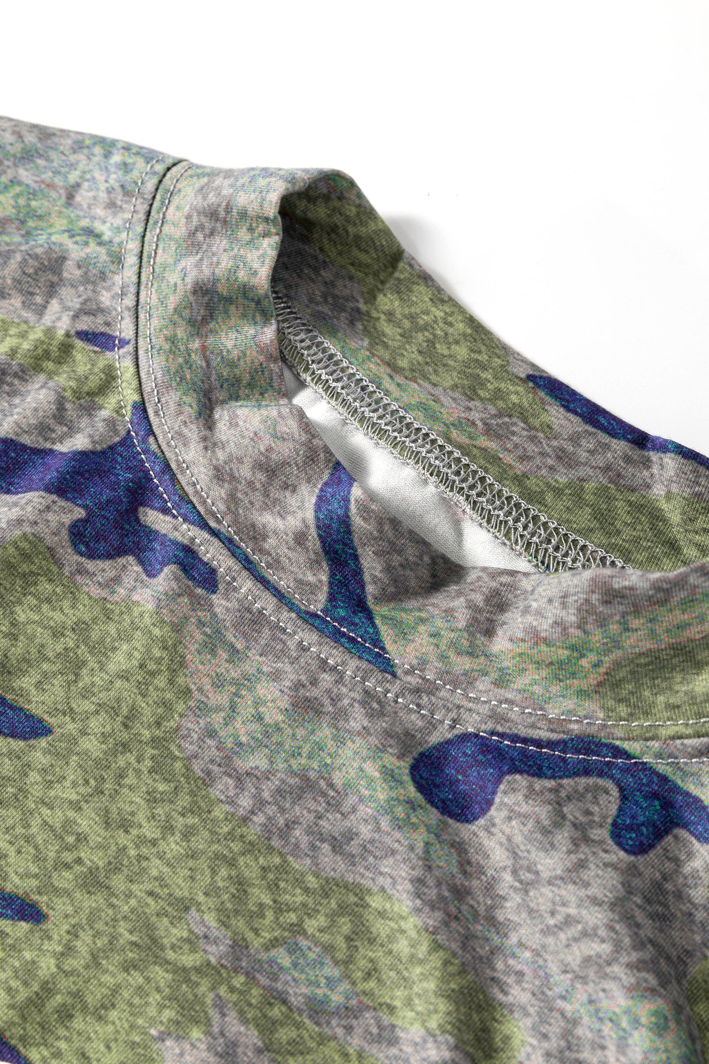 Multicolour Stylish Camouflage Print America Patriotic Tee-Tops/Tops & Tees-[Adult]-[Female]-2022 Online Blue Zone Planet