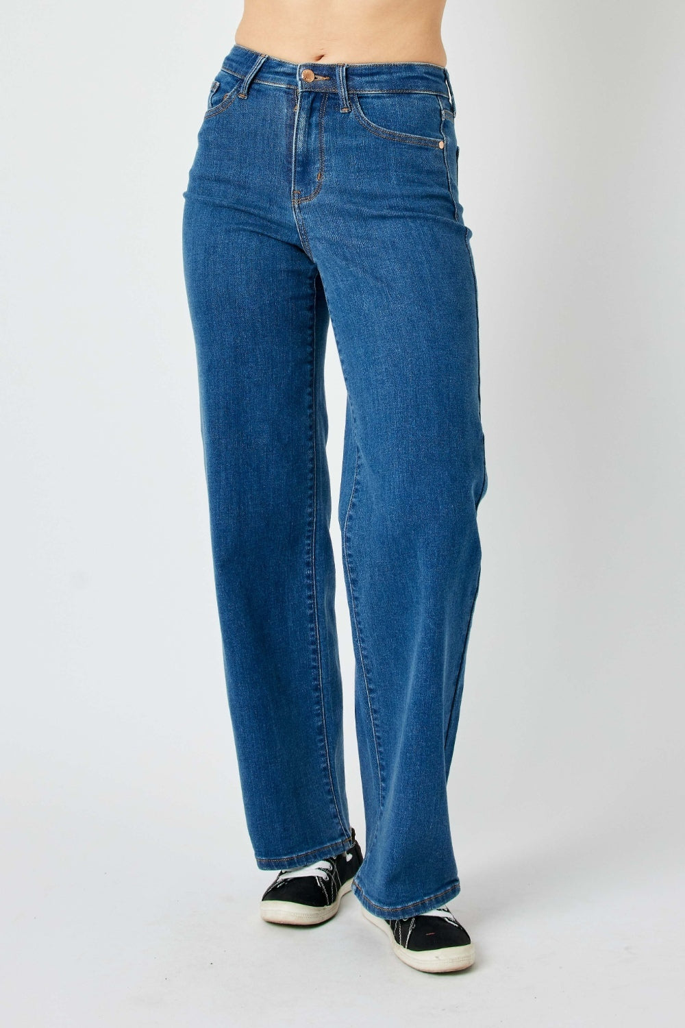 Blue Zone Planet | Judy Blue Full Size High Rise Straight Jeans-TOPS / DRESSES-[Adult]-[Female]-Medium-0/24-2022 Online Blue Zone Planet