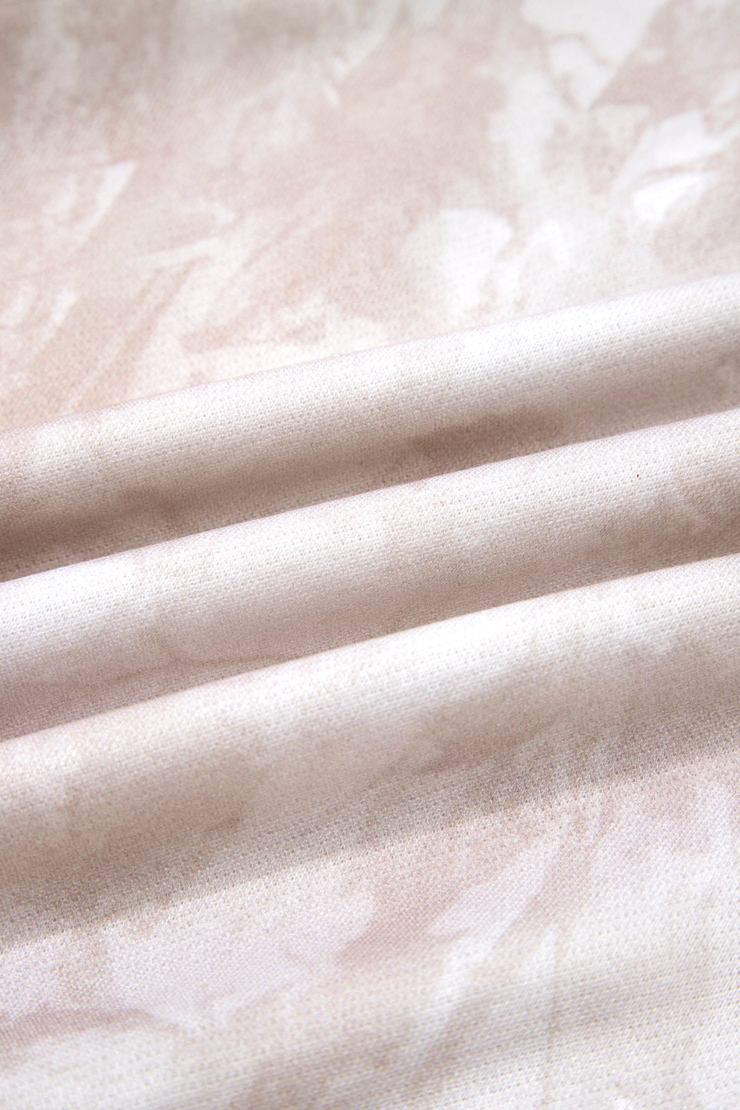 White Abstract Woodland Print Balloon Sleeve Pullover Drawstring Mini Skirt Set-Two Piece Sets/Two Piece Dresses-[Adult]-[Female]-2022 Online Blue Zone Planet