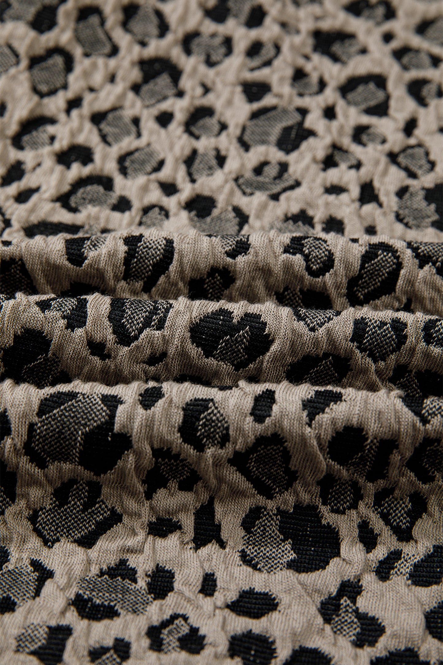 Beige Zip Up Collared Leopard Cap Sleeve Top-Tops/Tops & Tees-[Adult]-[Female]-2022 Online Blue Zone Planet