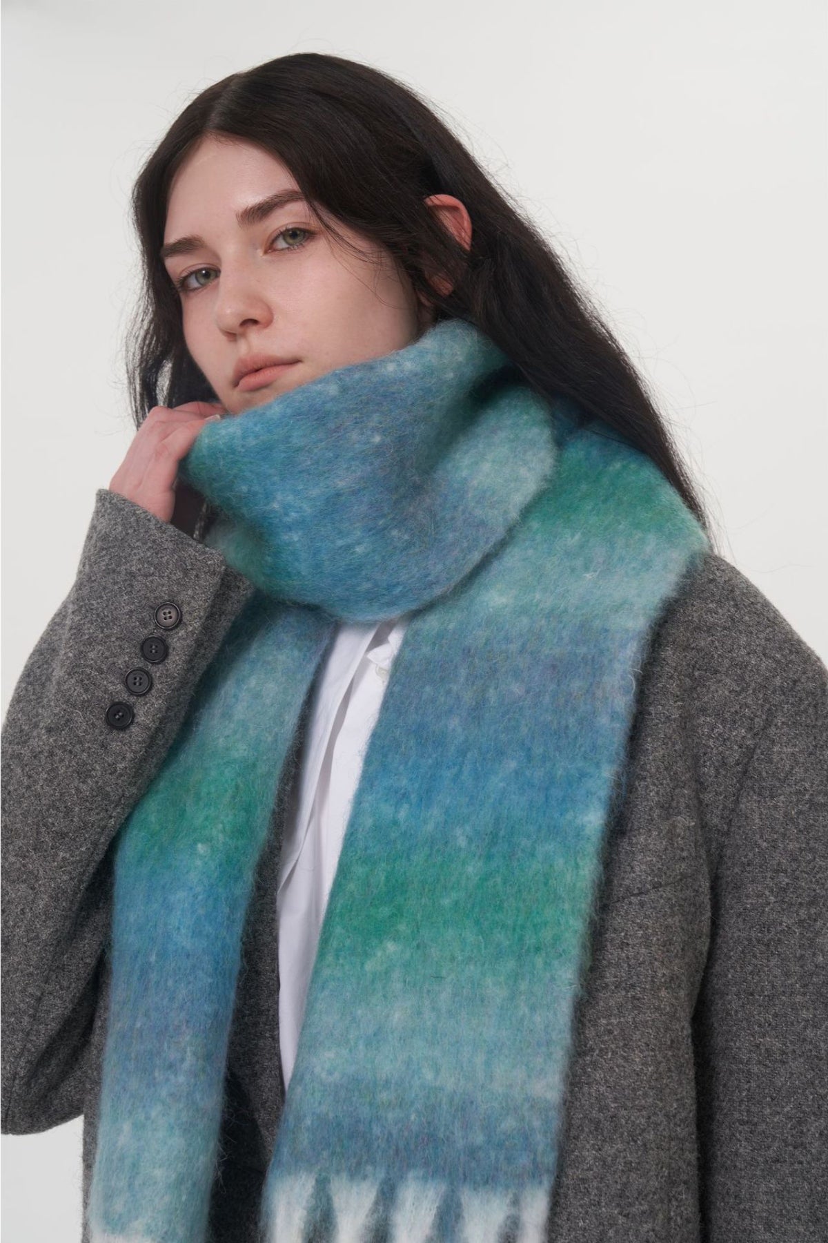 Fringe Gradient Thermal Scarf-SCARVES-[Adult]-[Female]-2022 Online Blue Zone Planet