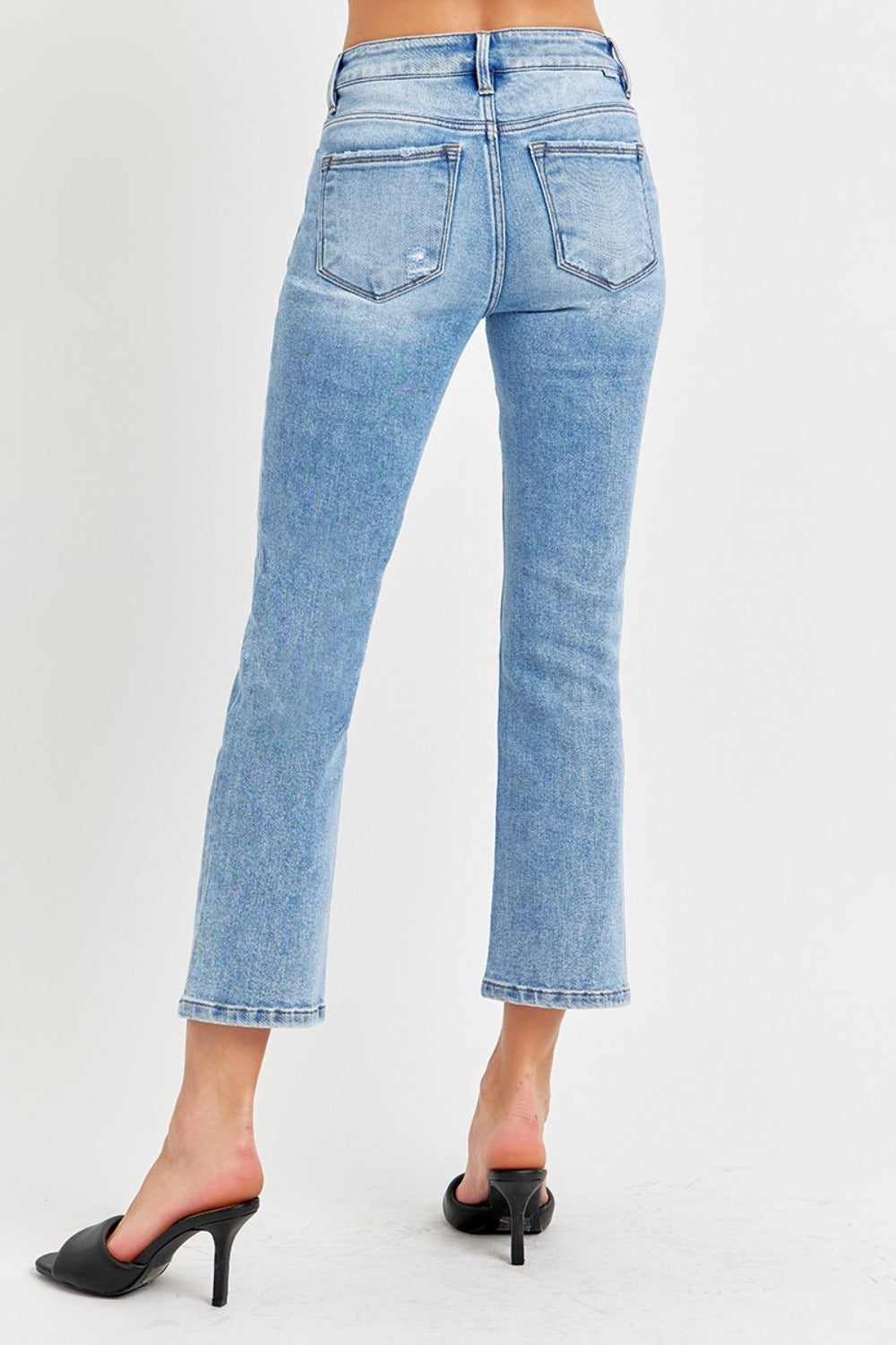 RISEN Full Size Low Rise Crop Slim Straight Jeans-BOTTOMS-[Adult]-[Female]-2022 Online Blue Zone Planet