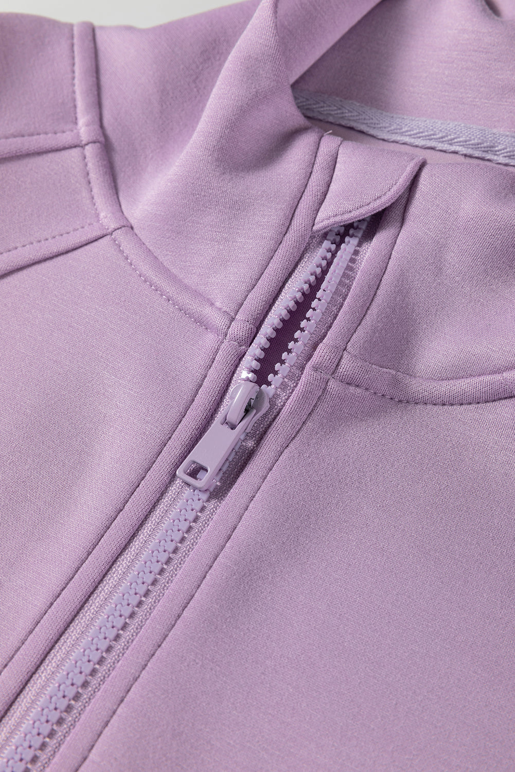 Orchid Bouquet Half Zip Thumbhole Sleeve Hoodie Active Pants 2pcs Outfit-Two Piece Sets/Pant Sets-[Adult]-[Female]-2022 Online Blue Zone Planet