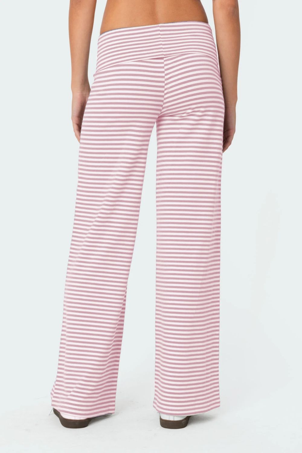 Striped Wide Leg Pants-BOTTOMS-[Adult]-[Female]-2022 Online Blue Zone Planet