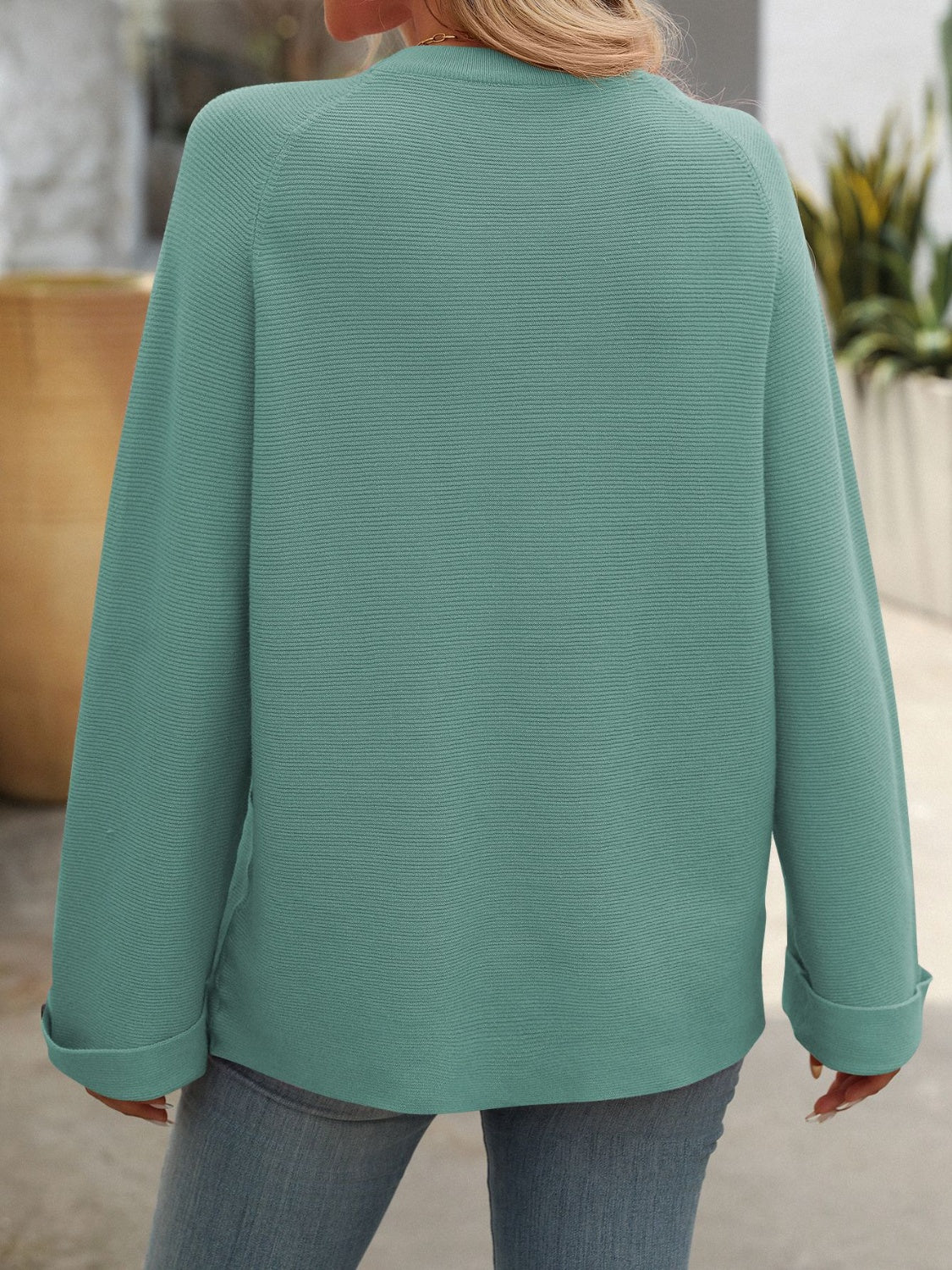 Blue Zone Planet | Mandy Round Neck Long Sleeve Sweater-TOPS / DRESSES-[Adult]-[Female]-2022 Online Blue Zone Planet