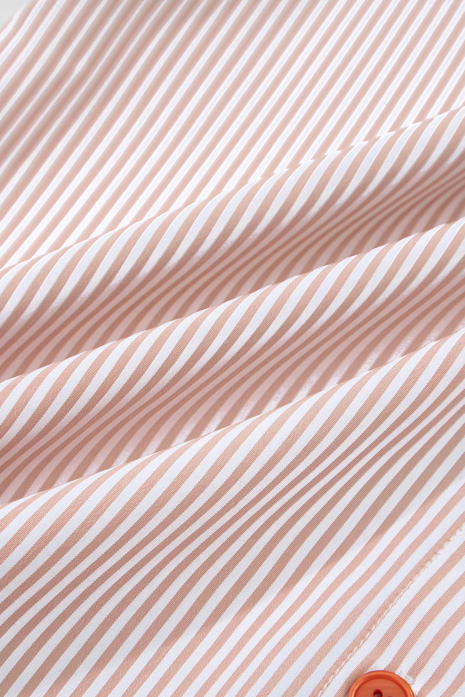 Khaki Stripe Color Block Patchwork Detail Frilled Collar Button Down Shirt-Tops/Blouses & Shirts-[Adult]-[Female]-2022 Online Blue Zone Planet