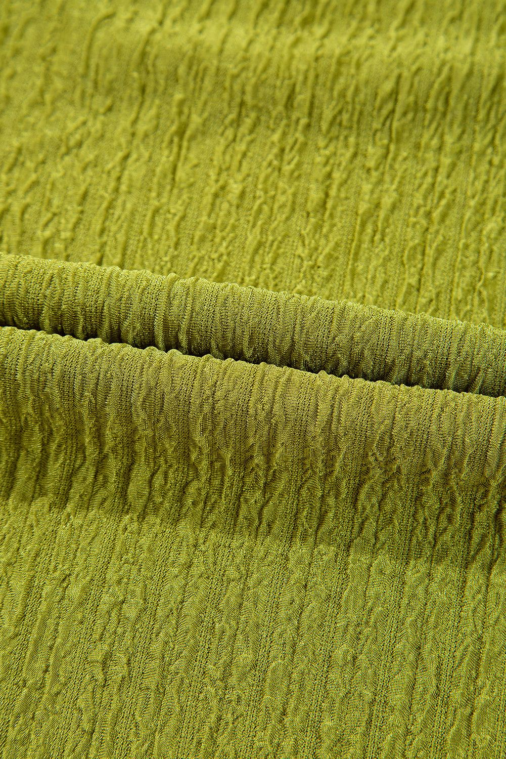 Spinach Green Solid Color Textured Ruched Side Bodycon Tank Dress