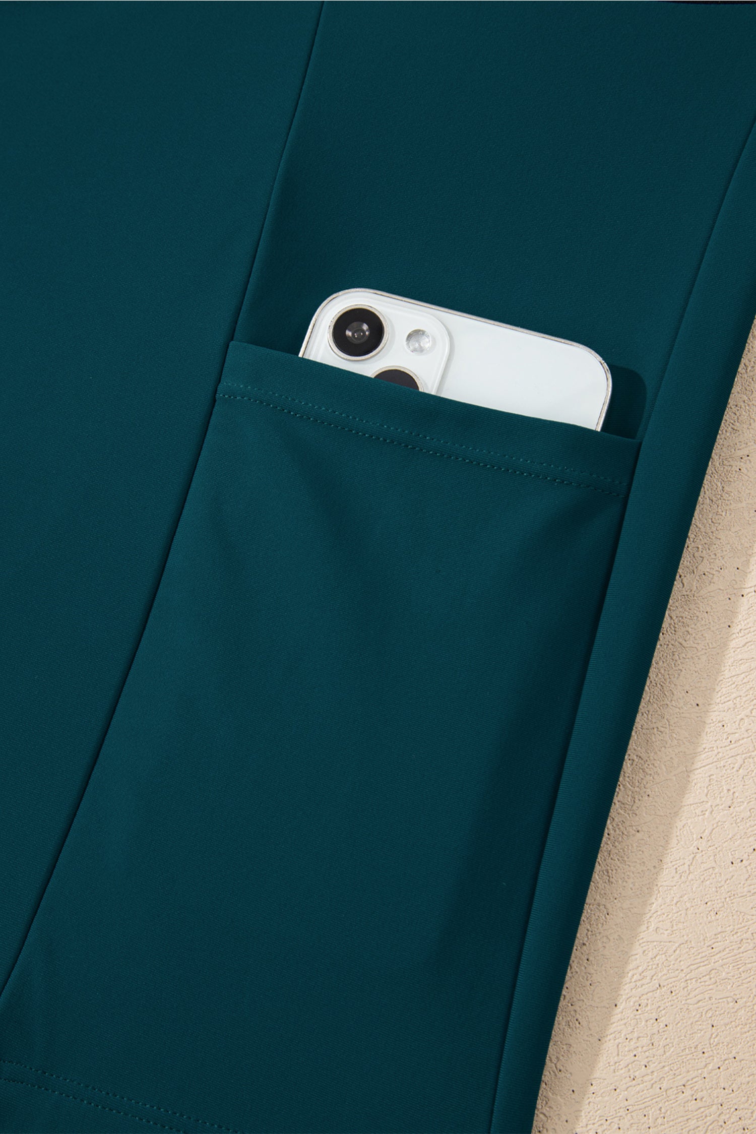 Blue Sapphire Contrast Edge Ruffled High Waist One Piece Swim Dress-TOPS / DRESSES-[Adult]-[Female]-2022 Online Blue Zone Planet