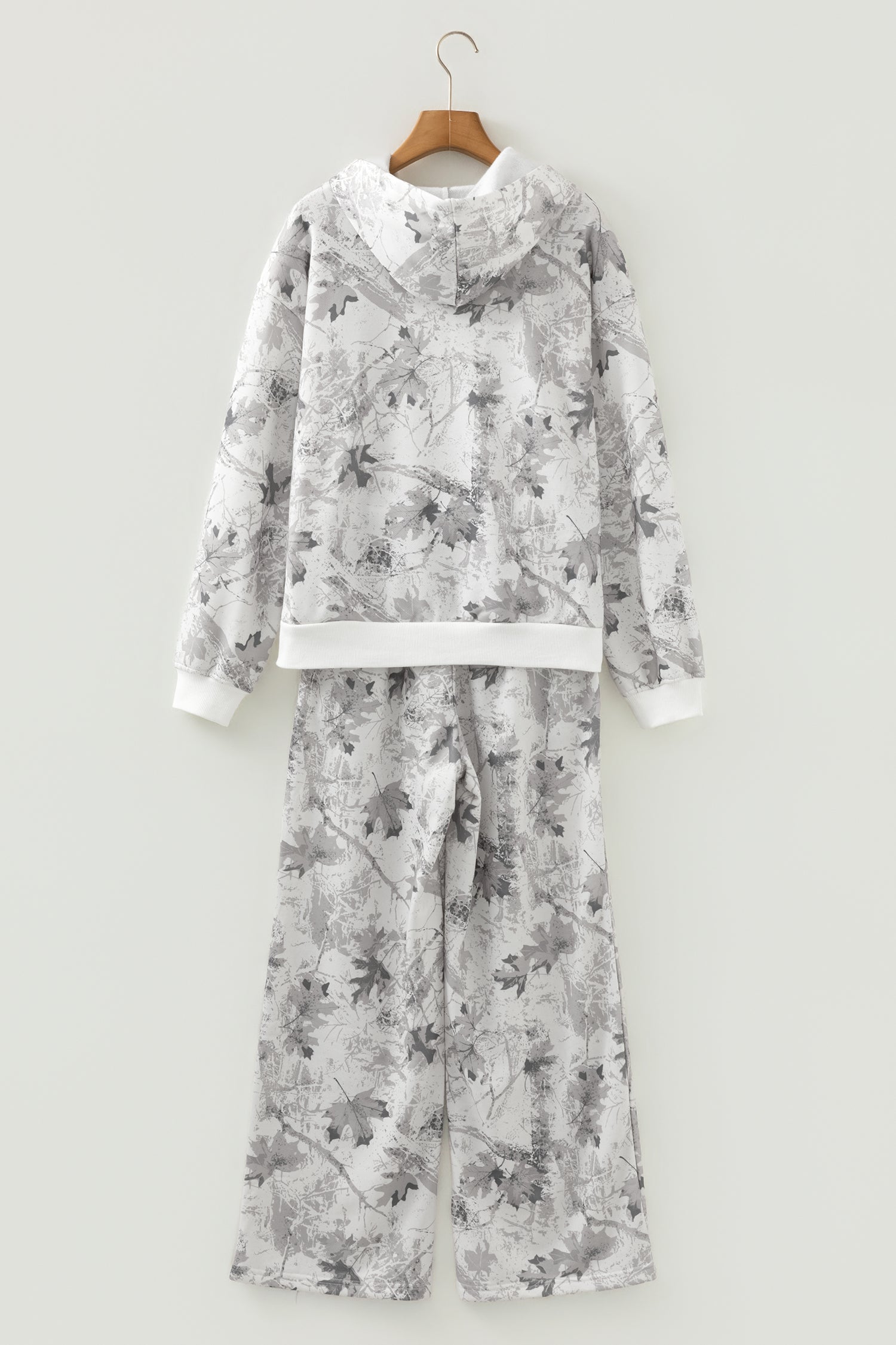 Light Grey Light Woodland Camo Classic Hoodie and Sweatpants Set-Tops / Dresses-[Adult]-[Female]-2022 Online Blue Zone Planet