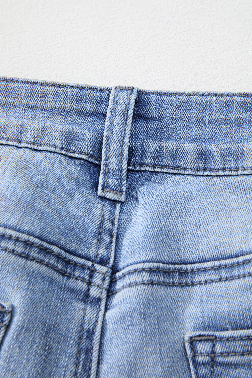 Blue Zone Planet | Beau Blue Mineral Wash Raw Hem High Waist Flared Jeans-Bottoms/Jeans-[Adult]-[Female]-2022 Online Blue Zone Planet
