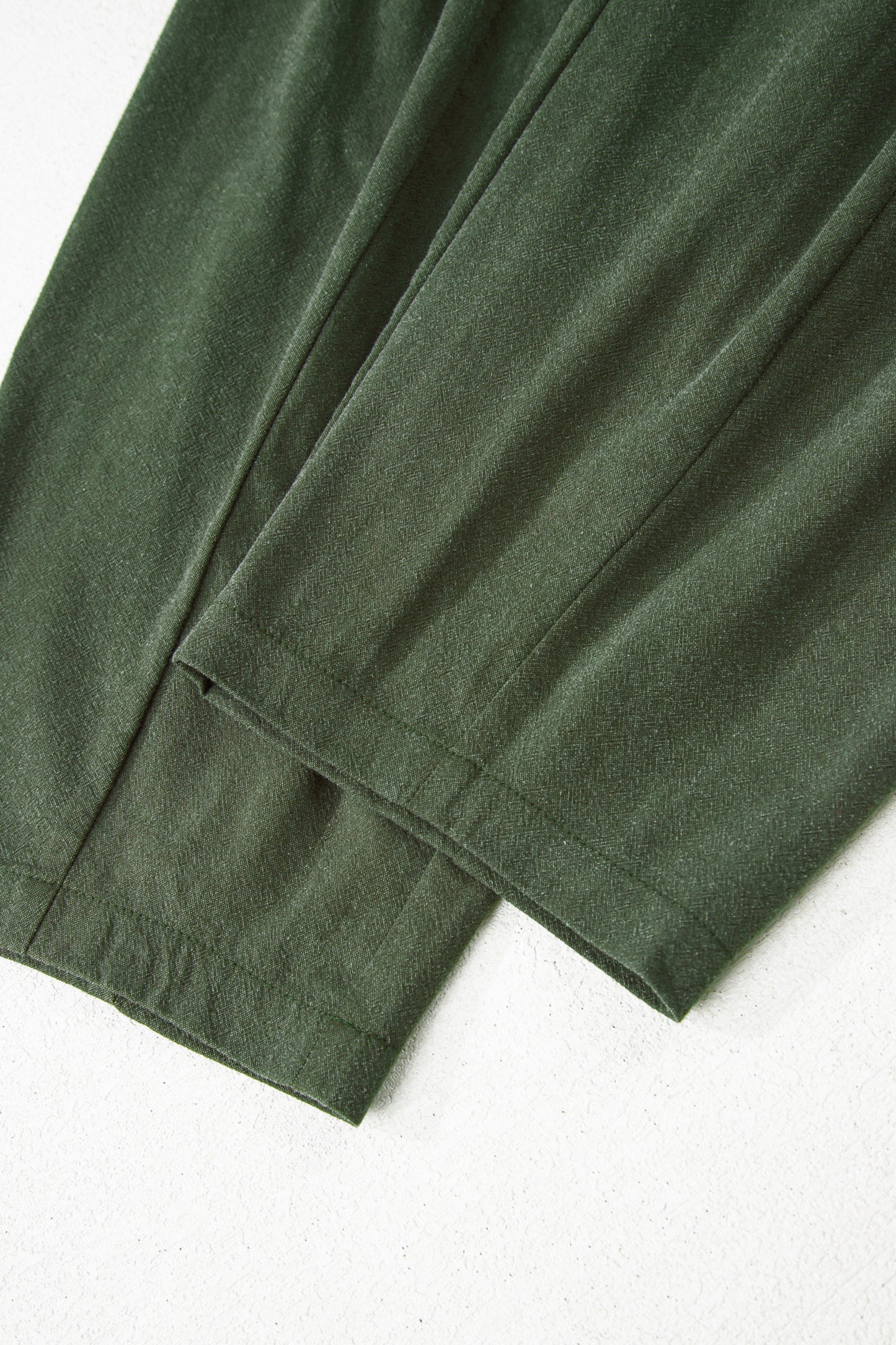 Jungle Green Drawstring Elastic Waist Patch Pocket Barrel Leg Casual Pants-Bottoms/Pants & Culotte-[Adult]-[Female]-2022 Online Blue Zone Planet