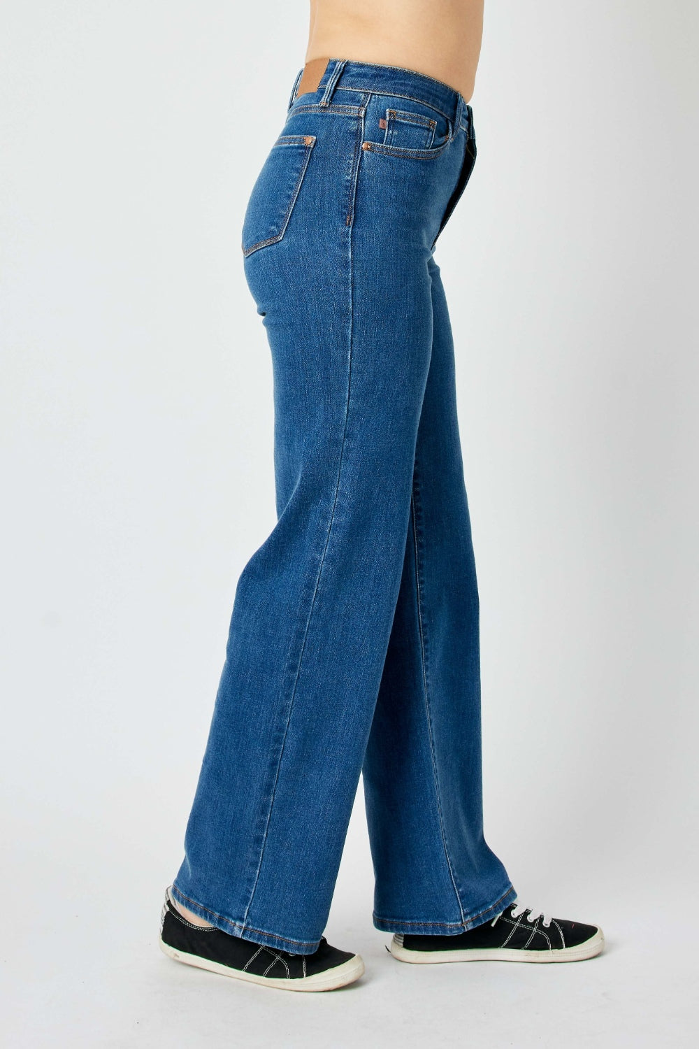 Blue Zone Planet | Judy Blue Full Size High Rise Straight Jeans-TOPS / DRESSES-[Adult]-[Female]-2022 Online Blue Zone Planet