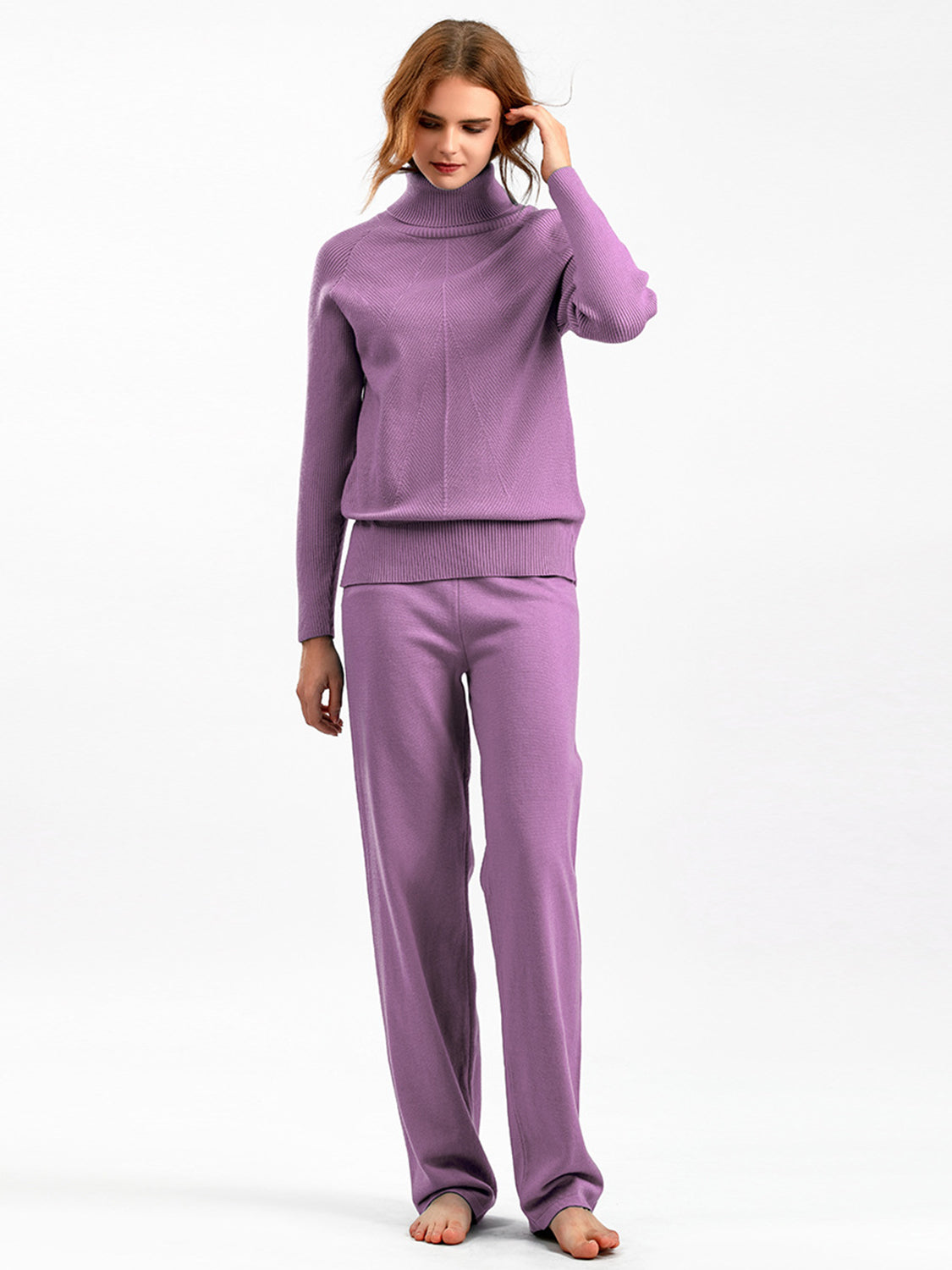 Blue Zone Planet | Basic Bae Turtleneck Raglan Sleeve Top and Pants Sweater Set-TOPS / DRESSES-[Adult]-[Female]-2022 Online Blue Zone Planet