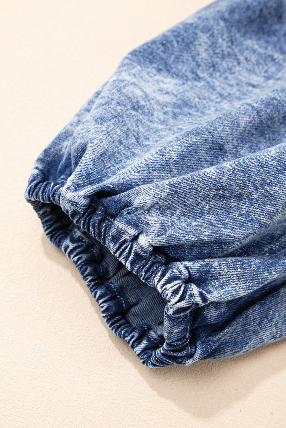 Blue Frilly Square Neck Bustier Puff Sleeve Short Denim Dress-TOPS / DRESSES-[Adult]-[Female]-2022 Online Blue Zone Planet