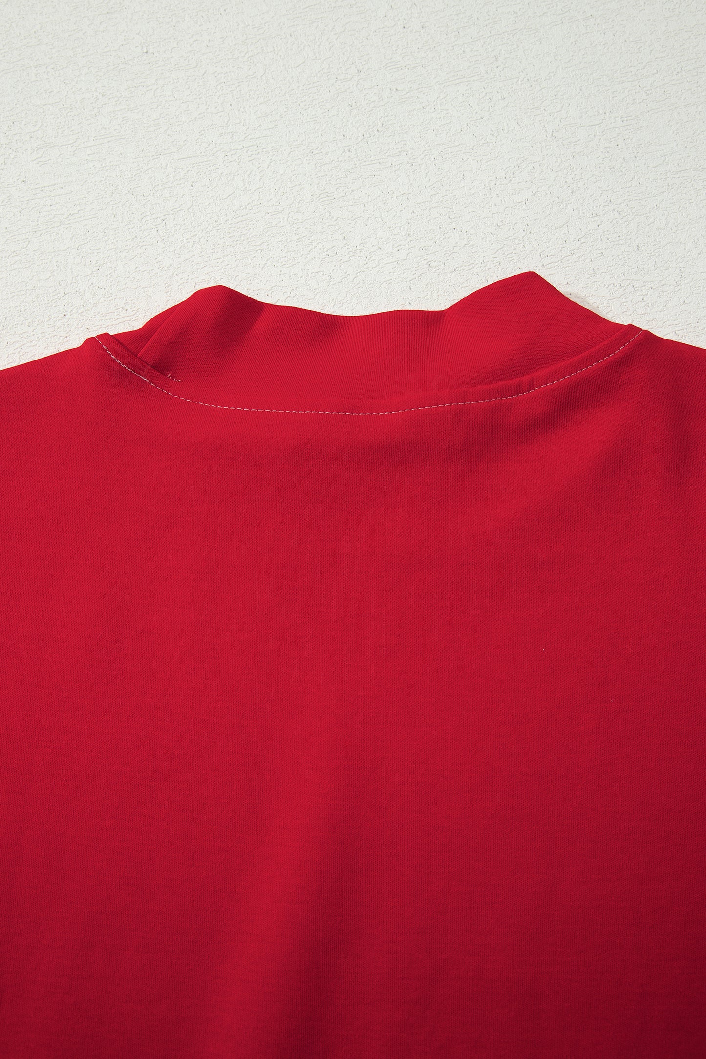 Racing Red Reversible Contrast-Stitched T-Shirt-Tops/Tops & Tees-[Adult]-[Female]-2022 Online Blue Zone Planet