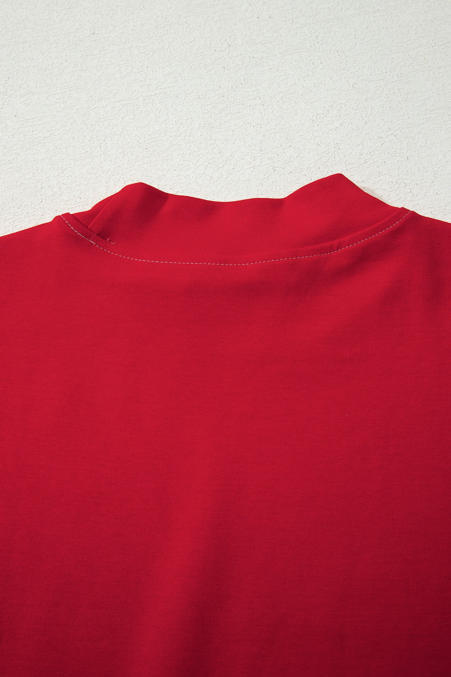 Racing Red Reversible Contrast-Stitched T-Shirt-Tops/Tops & Tees-[Adult]-[Female]-2022 Online Blue Zone Planet