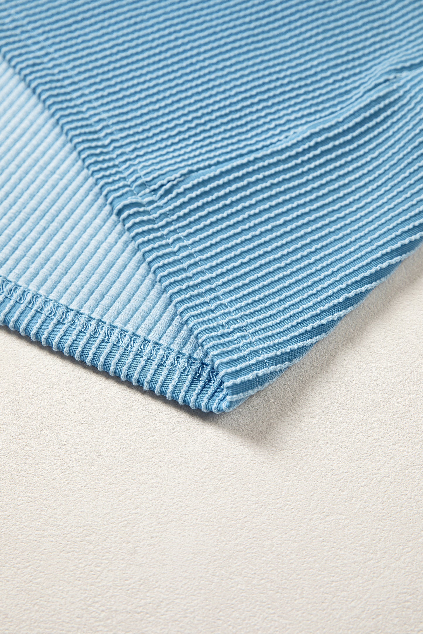 Beau Blue Usa Graphic Half Sleeve Loose Ribbed Top-Tops/Tops & Tees-[Adult]-[Female]-2022 Online Blue Zone Planet