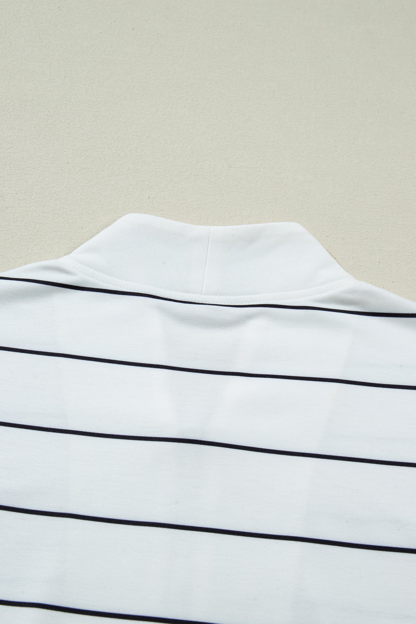 White Stripe Color Block Zip V Neck Sleeveless Top-Tops/Tank Tops-[Adult]-[Female]-2022 Online Blue Zone Planet