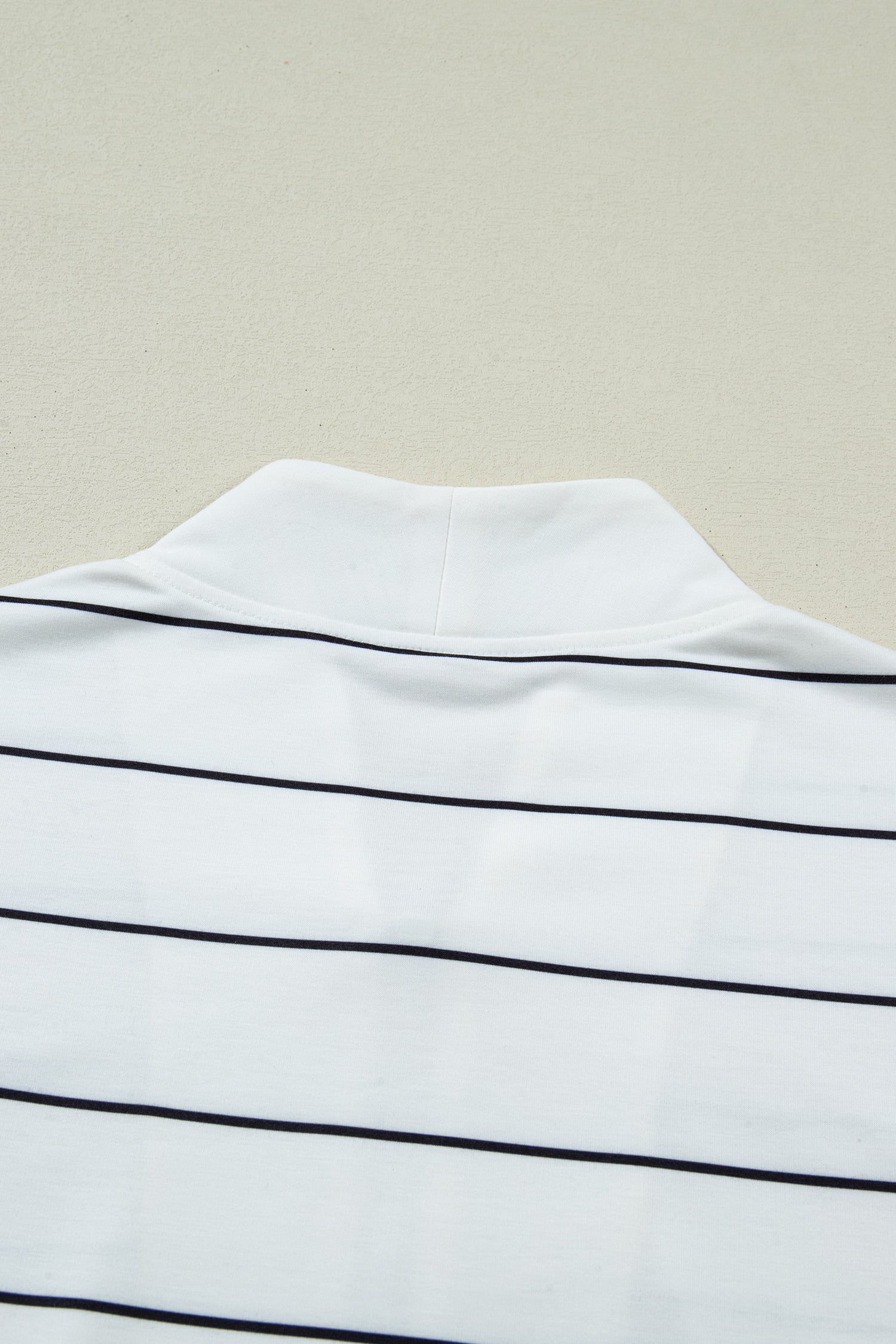 White Stripe Color Block Zip V Neck Sleeveless Top-Tops/Tank Tops-[Adult]-[Female]-2022 Online Blue Zone Planet