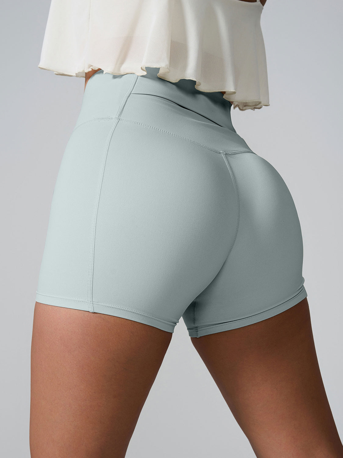 Blue Zone Planet | High Waist Active Shorts-TOPS / DRESSES-[Adult]-[Female]-2022 Online Blue Zone Planet