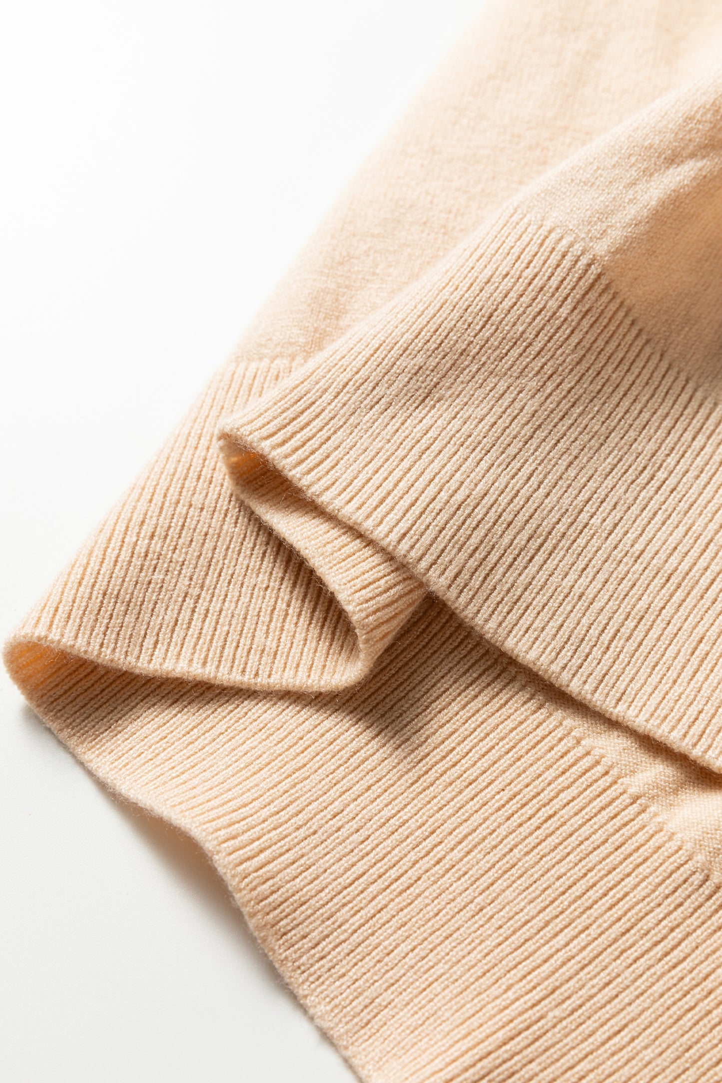 Apricot Floral Patchwork Shirred Cuff Puff Sleeve Sweater-TOPS / DRESSES-[Adult]-[Female]-2022 Online Blue Zone Planet