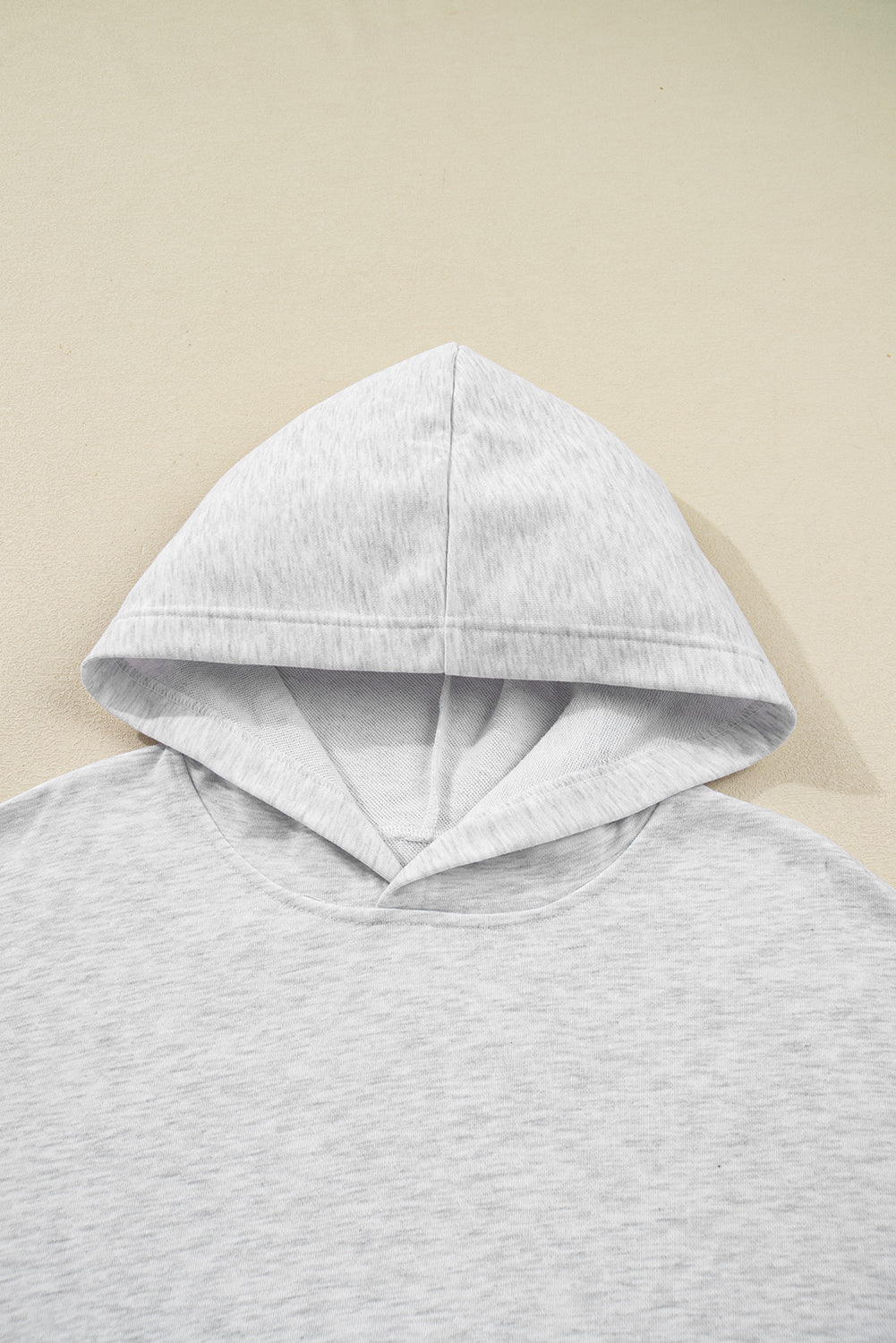 Light Grey Camouflage Patchwork Asymmetric Sleeve Plus Size Hoodie-Tops / Dresses-[Adult]-[Female]-2022 Online Blue Zone Planet