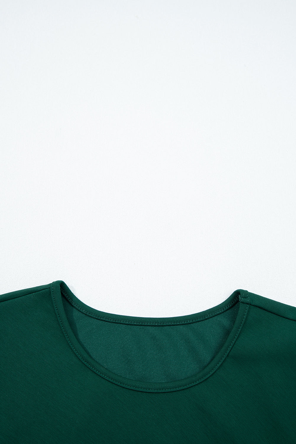 Blackish Green Solid Color Ruched Detail Long Sleeve Midi Dress-TOPS / DRESSES-[Adult]-[Female]-2022 Online Blue Zone Planet