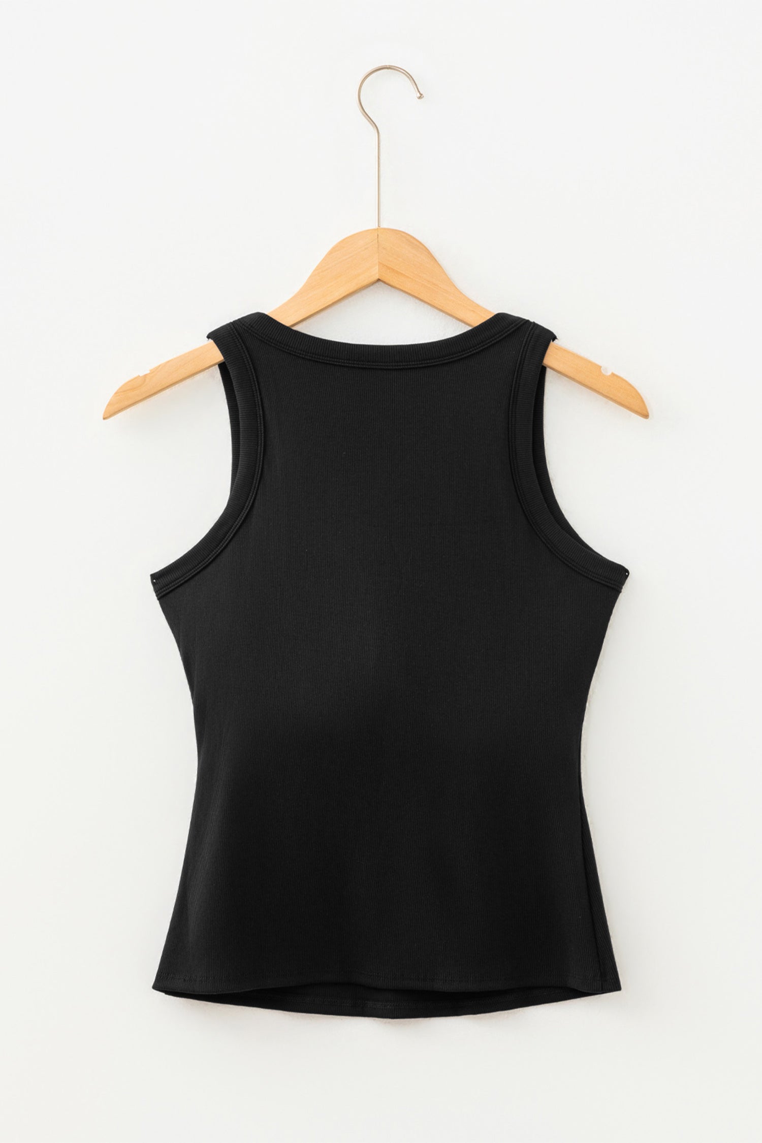 Four Leaf Clover Slim Ribbed Padded Tank Top-Tops/Tank Tops-[Adult]-[Female]-2022 Online Blue Zone Planet