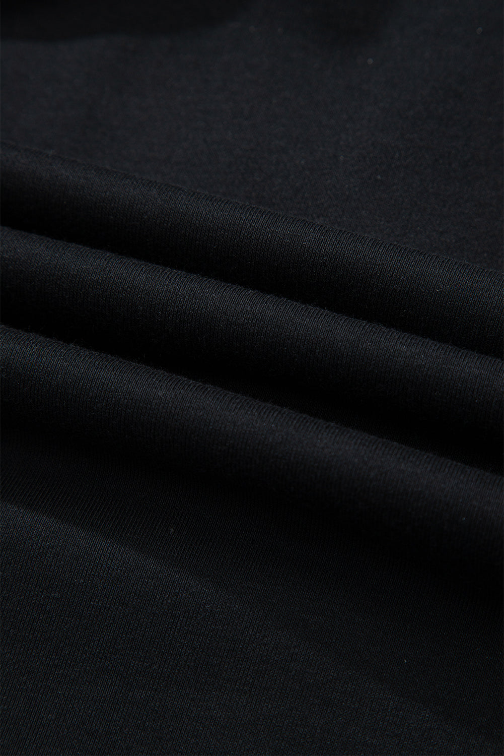 Black Color Block Patchwork Half Button Pullover and Shorts 2pcs Outfit-Two Piece Sets/Short Sets-[Adult]-[Female]-2022 Online Blue Zone Planet