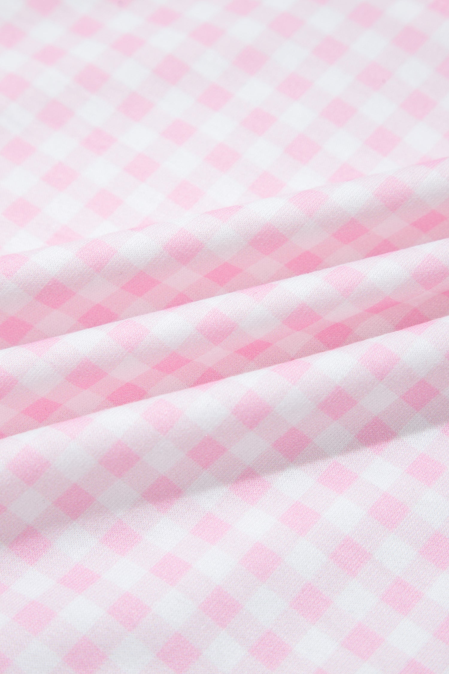 Pink Plaid Zip Neck Sleeveless Top Elastic Waist Shorts Casual Two Piece Short Set-Two Piece Sets/Short Sets-[Adult]-[Female]-2022 Online Blue Zone Planet