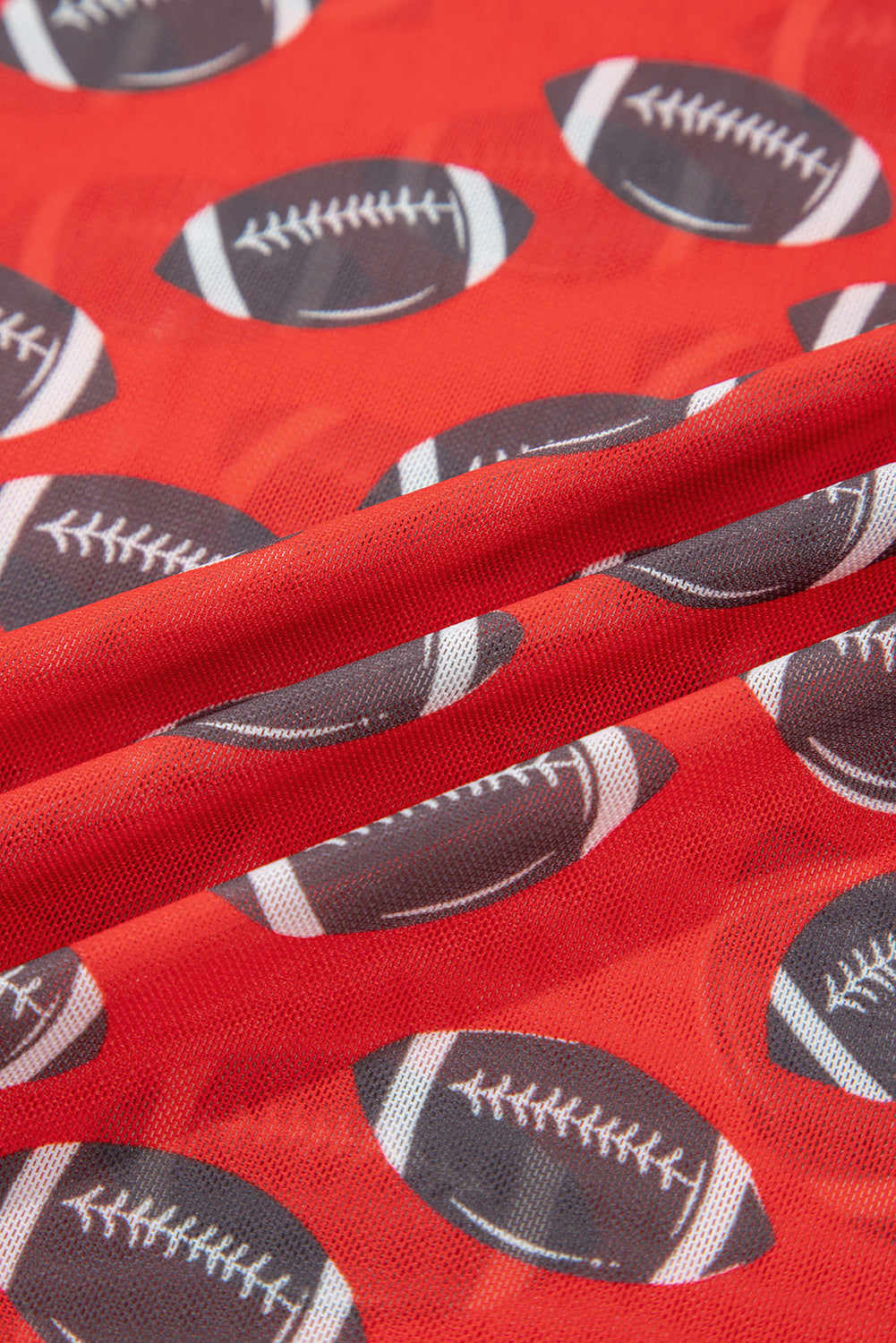 Brown Game Day Rugby Mesh Sheer Long Sleeve Top-Tops/Long Sleeve Tops-[Adult]-[Female]-2022 Online Blue Zone Planet