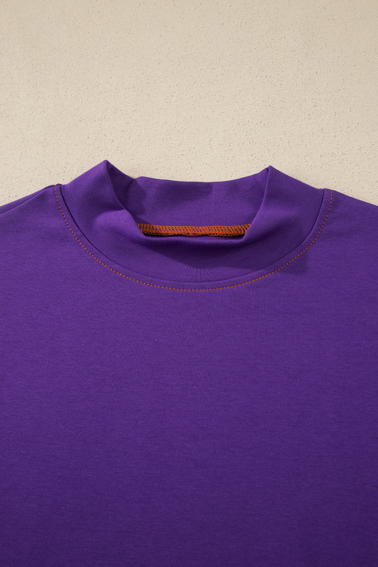 Light Grey Reversible Contrast-Stitched T-Shirt-Tops/Tops & Tees-[Adult]-[Female]-2022 Online Blue Zone Planet