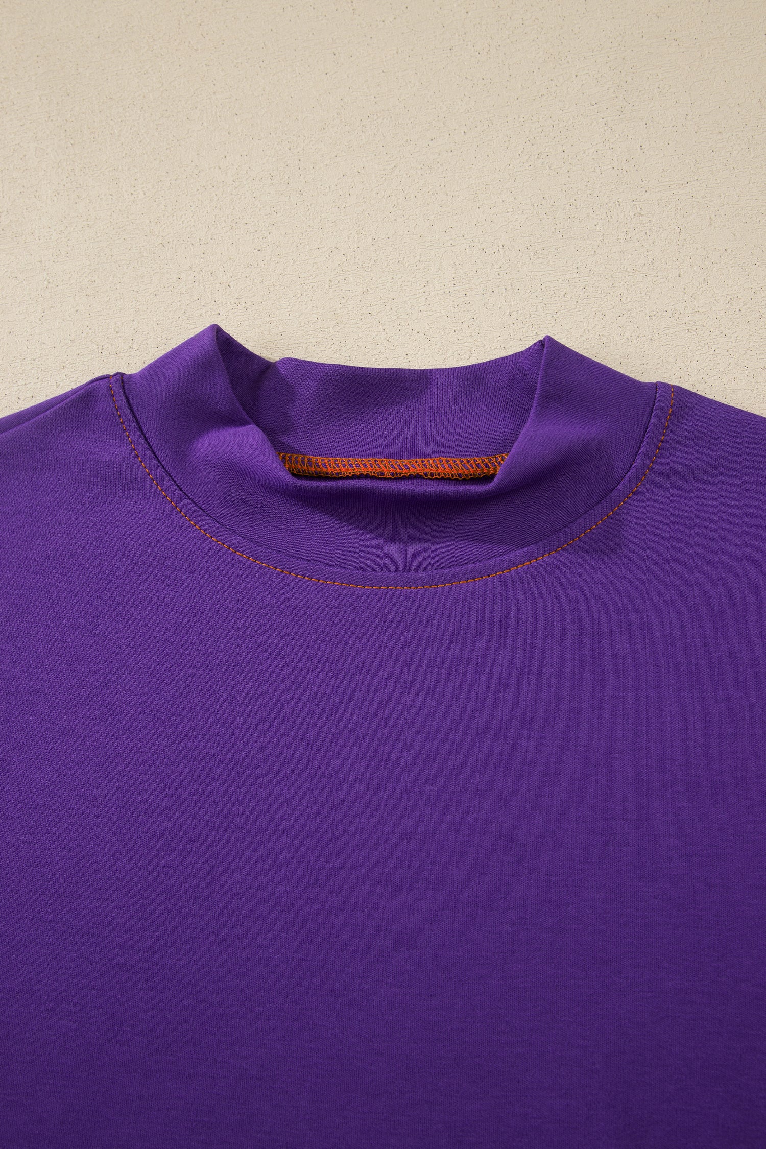 Light Grey Reversible Contrast-Stitched T-Shirt-Tops/Tops & Tees-[Adult]-[Female]-2022 Online Blue Zone Planet