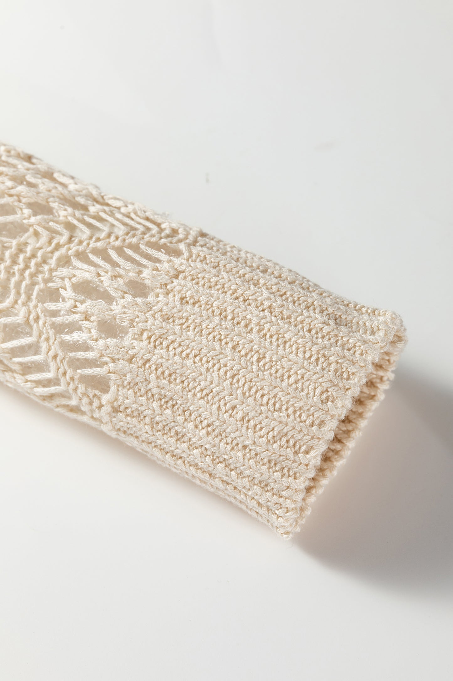 Beau Blue Solid V Neck Pointelle Knit Sleeve Patchwork Sweater-TOPS / DRESSES-[Adult]-[Female]-2022 Online Blue Zone Planet