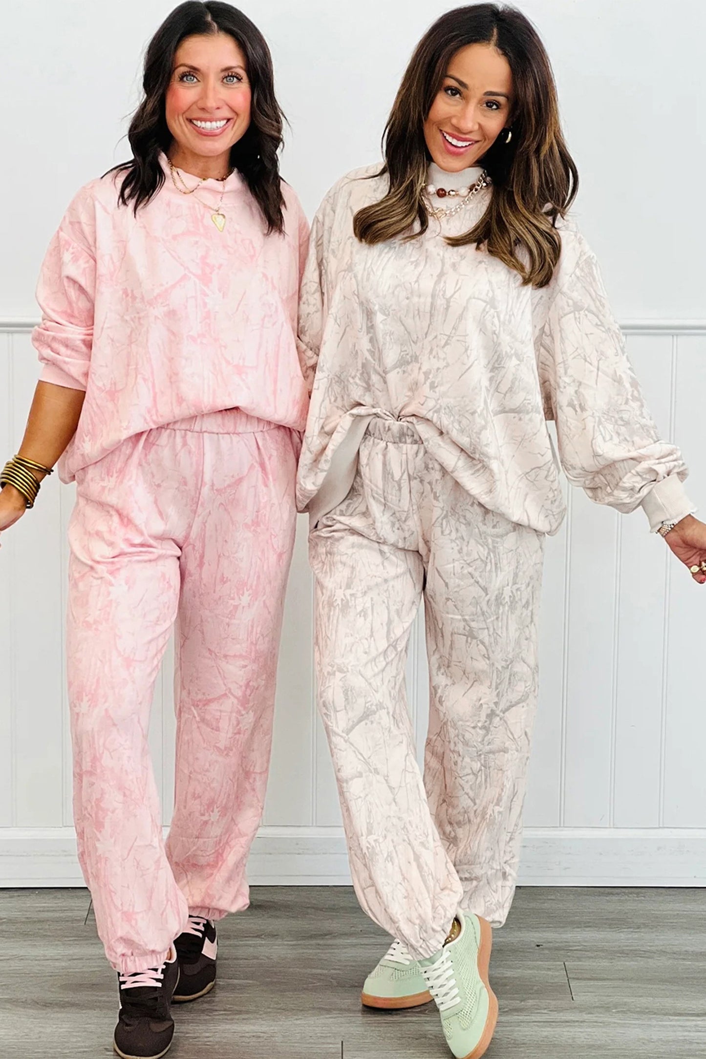 Khaki Camo Print Jogger Pants Set-Two Piece Sets/Pant Sets-[Adult]-[Female]-2022 Online Blue Zone Planet