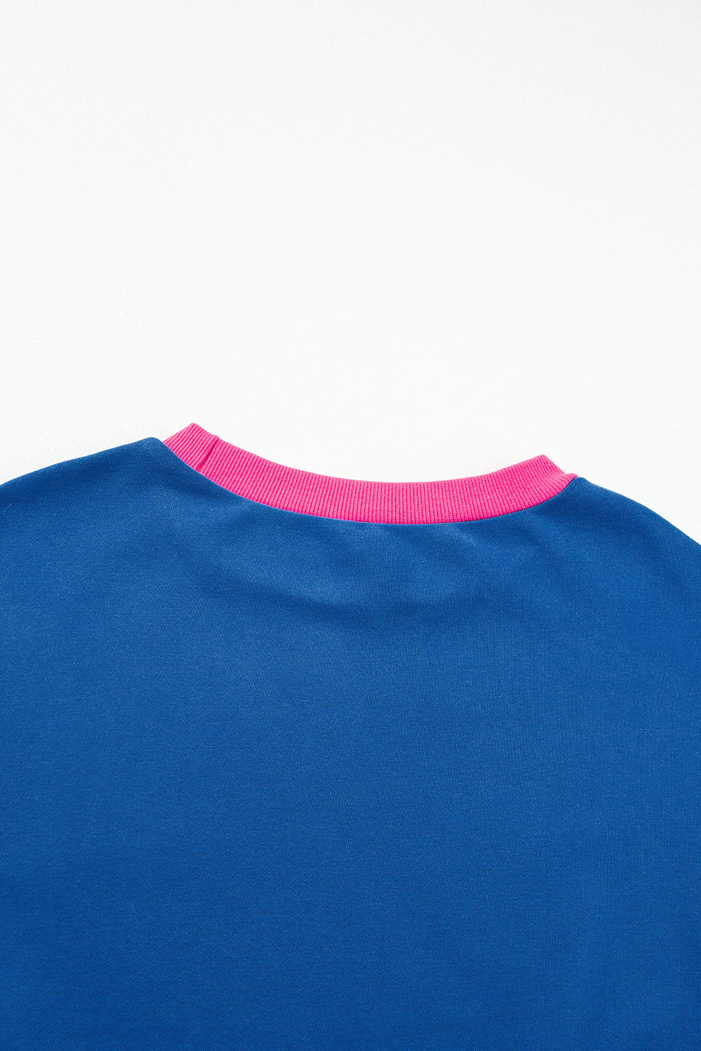 Blue Colorblock Bubble Sleeve Sweatshirt-Tops/Sweatshirts & Hoodies-[Adult]-[Female]-2022 Online Blue Zone Planet