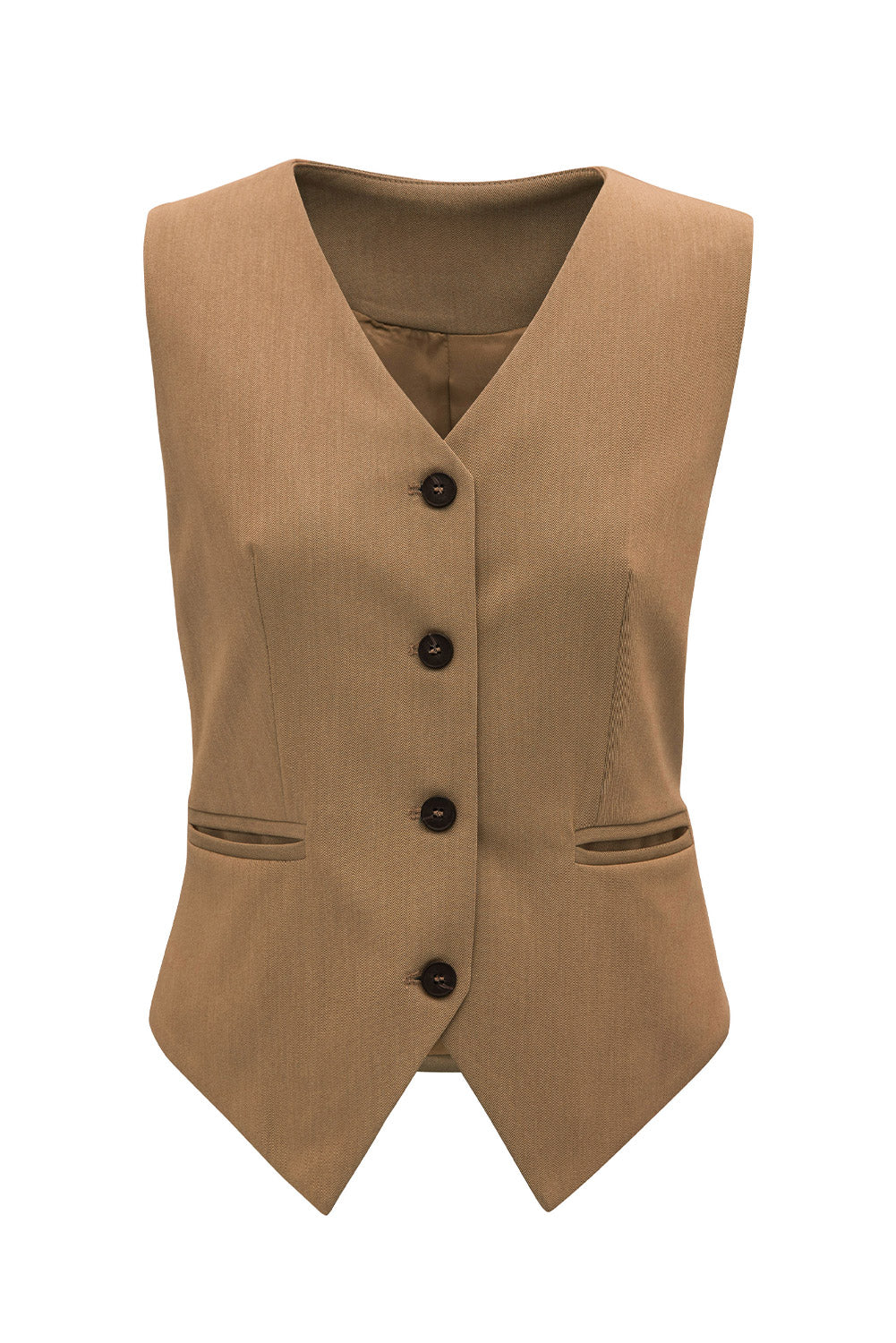Blue Zone Planet | Pocketed Button Up Vest-TOPS / DRESSES-[Adult]-[Female]-2022 Online Blue Zone Planet