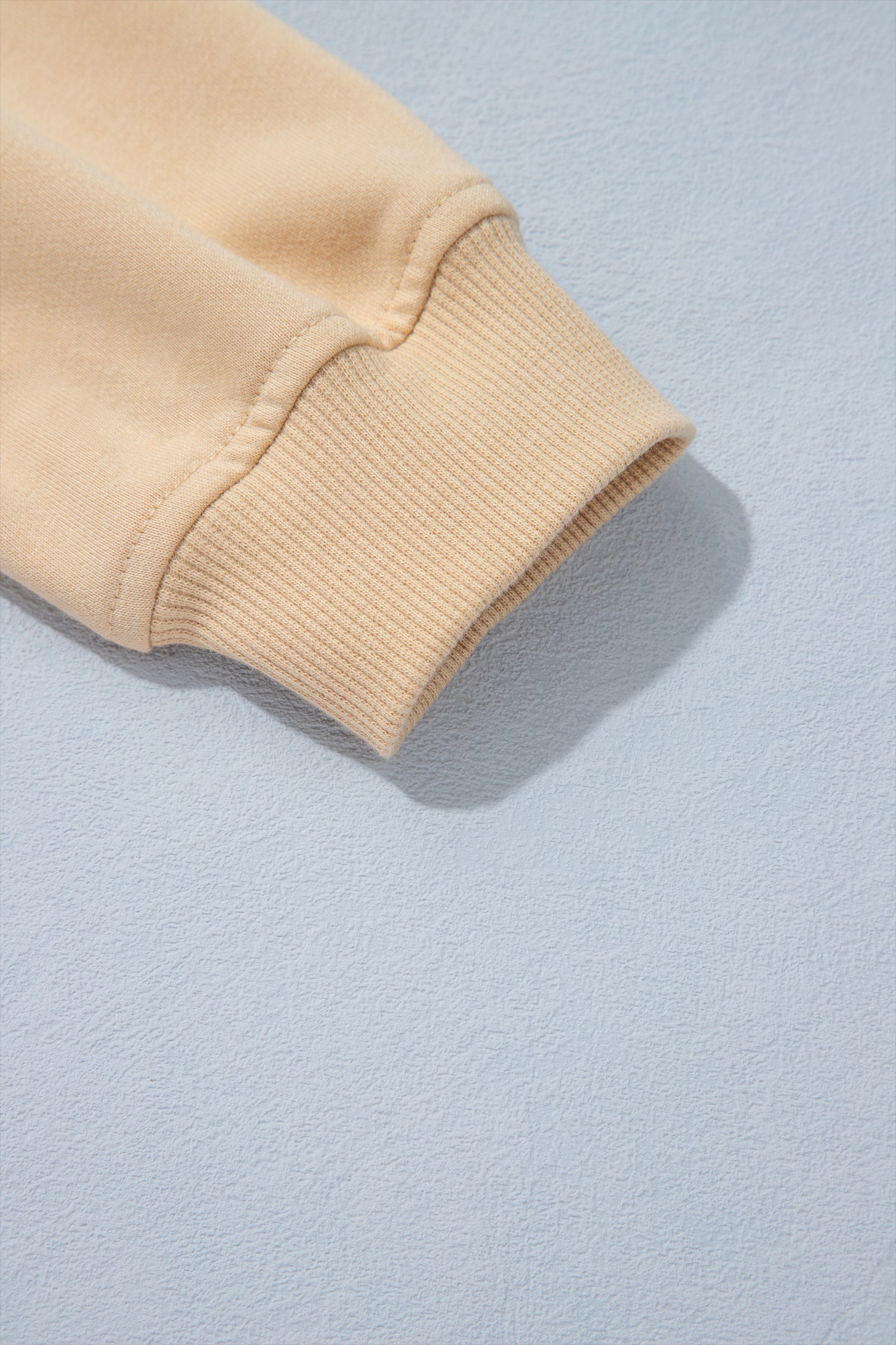 Parchment Solid Color Long Sleeve Top Split Skort 2pcs Outfit-Two Piece Sets/Two Piece Dresses-[Adult]-[Female]-2022 Online Blue Zone Planet