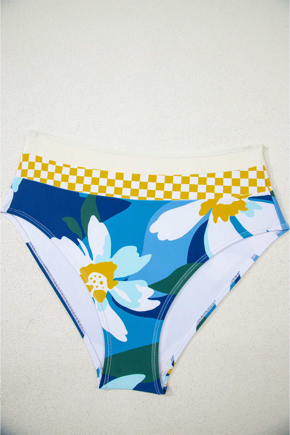 Green Floral Print Racerback Cutout High Waist 2Pcs Bikini-Swimwear/Bikinis-[Adult]-[Female]-2022 Online Blue Zone Planet