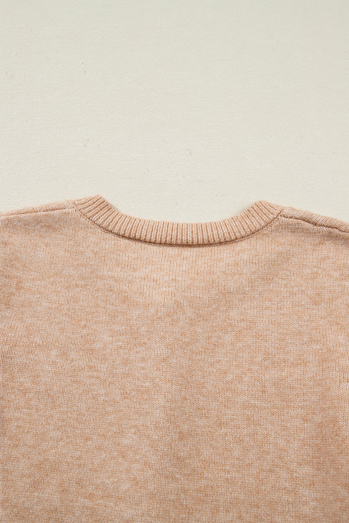 Oatmeal Ruffle Trim Gold Button Sweater Cardigan-Sweaters & Cardigans/Cardigans-[Adult]-[Female]-2022 Online Blue Zone Planet