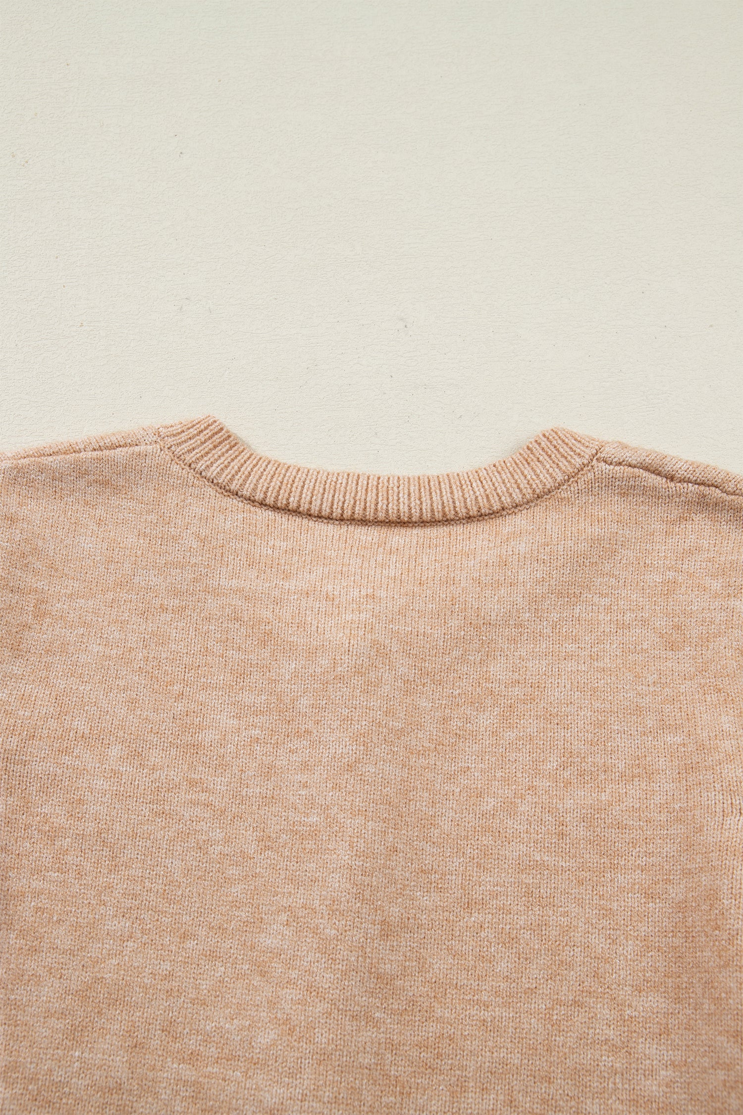 Oatmeal Ruffle Trim Gold Button Sweater Cardigan-Sweaters & Cardigans/Cardigans-[Adult]-[Female]-2022 Online Blue Zone Planet