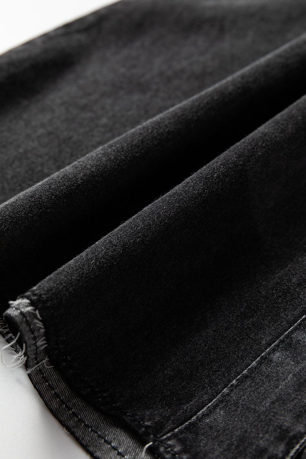 Medium Grey Beau Chest Pocket Raw Hem Denim Loose Shirt Dress-TOPS / DRESSES-[Adult]-[Female]-2022 Online Blue Zone Planet