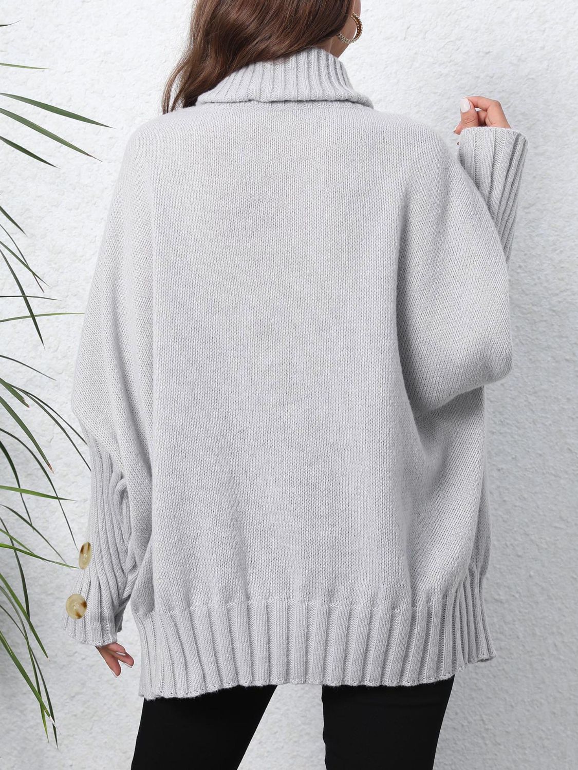 Turtleneck Long Sleeve Sweater-TOPS / DRESSES-[Adult]-[Female]-2022 Online Blue Zone Planet