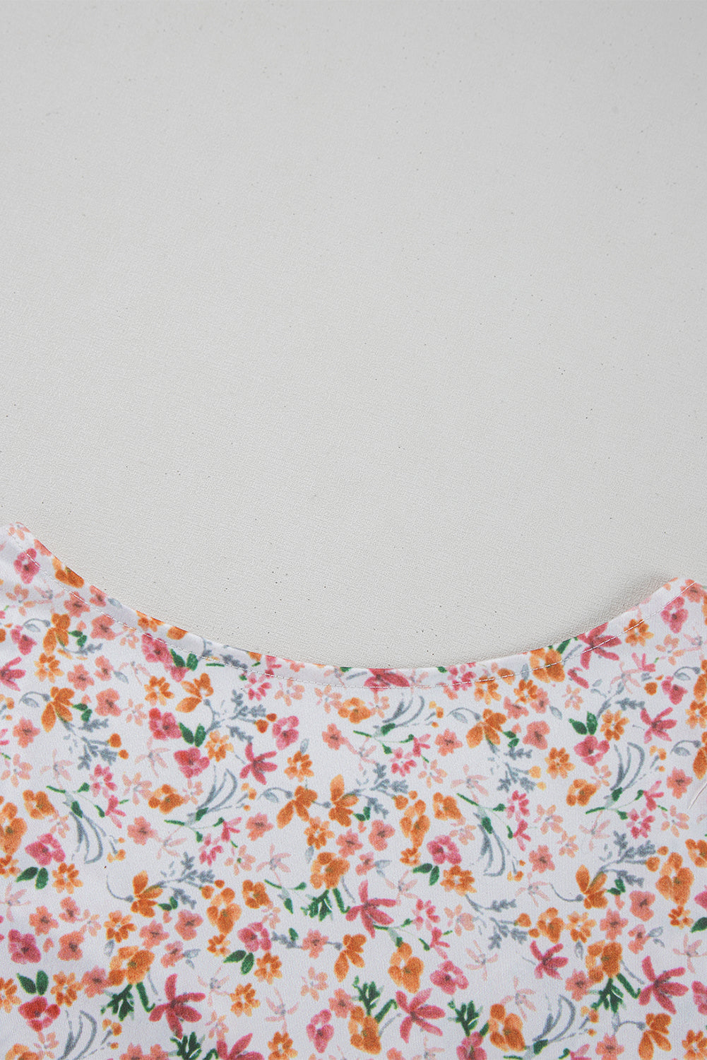 Orange Short Sleeve Floral Ruched Sweetheart Bodysuit-Tops/Bodysuits-[Adult]-[Female]-2022 Online Blue Zone Planet