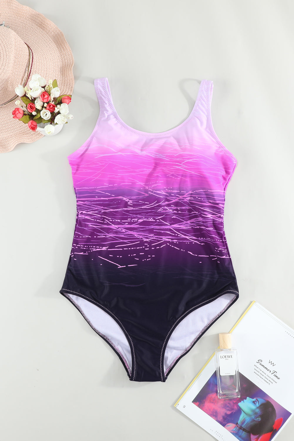 Blue Zone Planet | Black Criss Cross Back Tie-Dye One Piece Swimsuit-Swimwear/One Piece Swimsuit-[Adult]-[Female]-2022 Online Blue Zone Planet