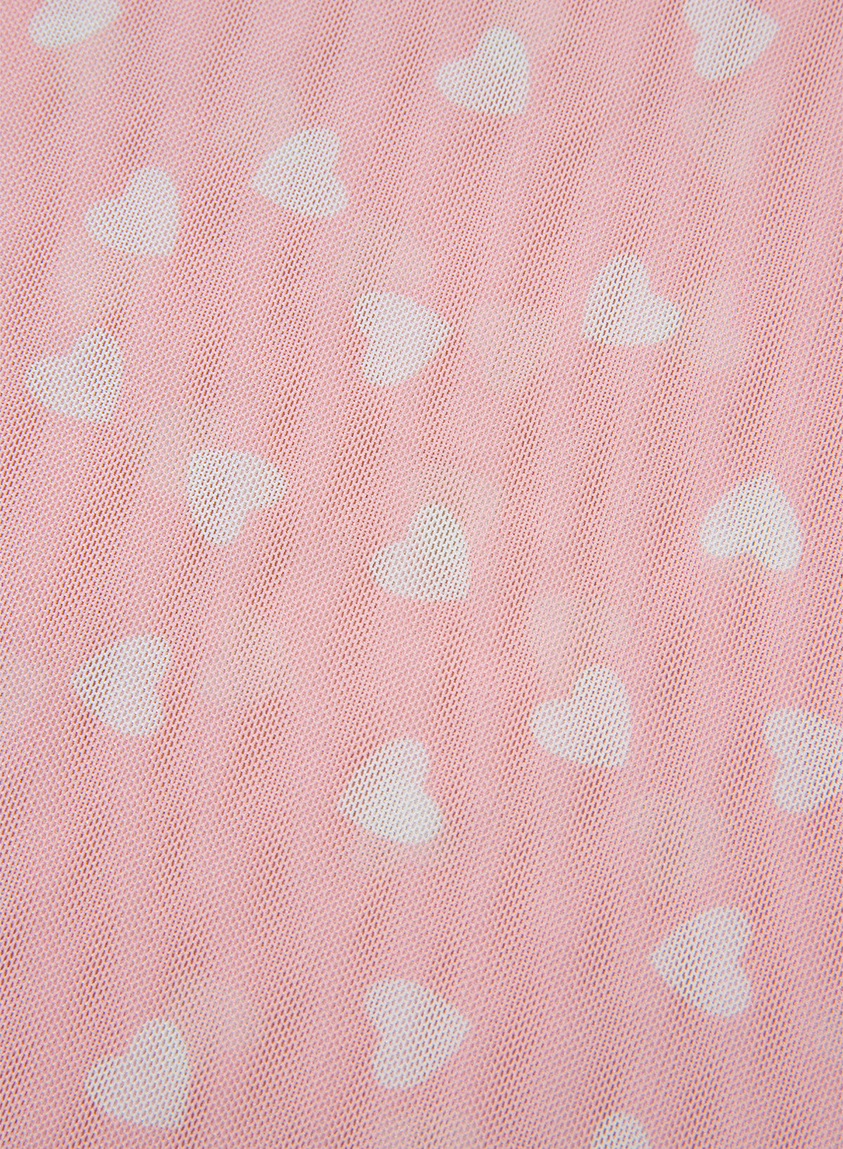 Pink Allover Heart Print Mesh Short Sleeve Top-Tops/Tops & Tees-[Adult]-[Female]-2022 Online Blue Zone Planet